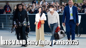 Arriving in Paris! Kim Taehyung and Suzy Like Princes Before Performing For CELINE